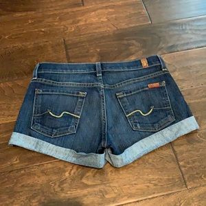 7 for all mankind denim shorts